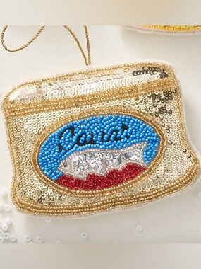 NWT Anthropologie Beaded Accoutrement Caviar Ornament NEW
